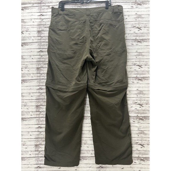 Columbia Titanium Men's Convertible Pants 36x30 Green Cargo Hiking Nylon Outdoor - Picture 2 of 13